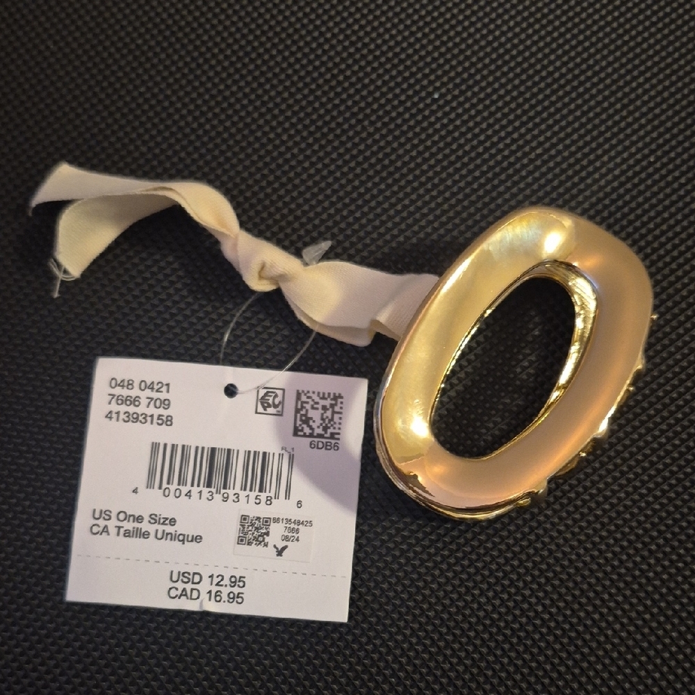 NWT American Eagle Gold Hair Claw Clip Chic Accessory